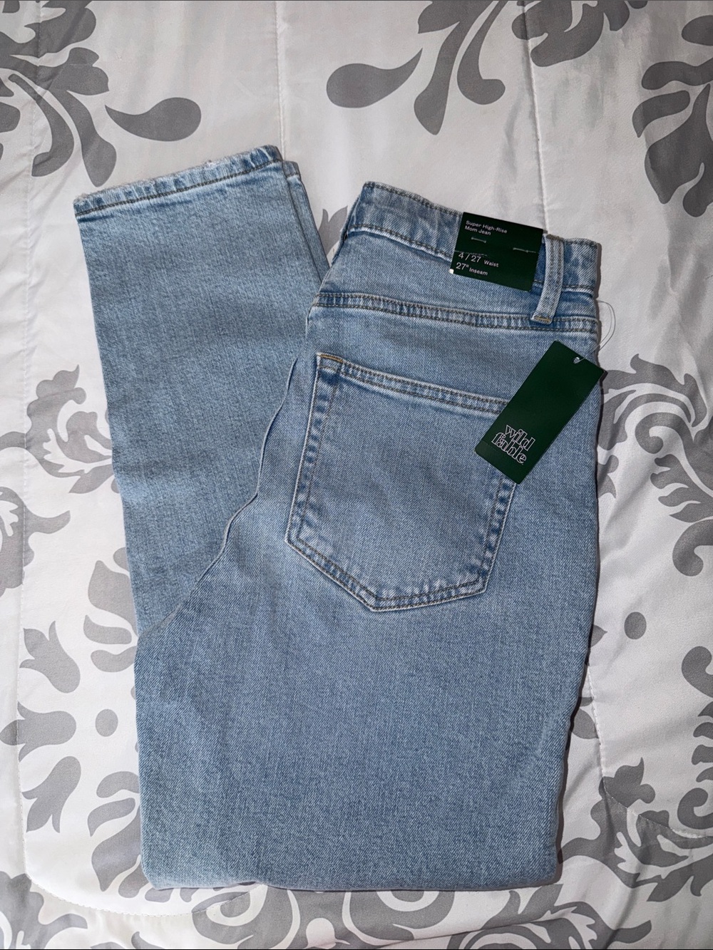 wild fable Light Wash Slim Straight Jeans
